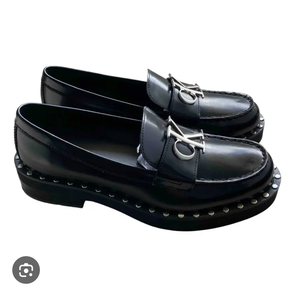Calvin Klein Black Chunky Sole Loafers